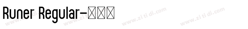 Runer Regular字体转换 Runer Regular字体转换